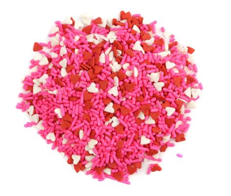 Valentine Hearts And Sprinkle Mix Valentines Candy Store
