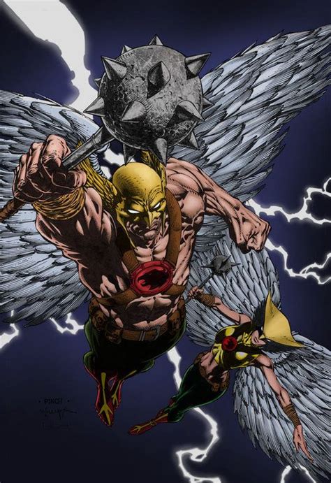 Hawkman And Hawkgirl Comic Book Artists Comic Book Characters Comic