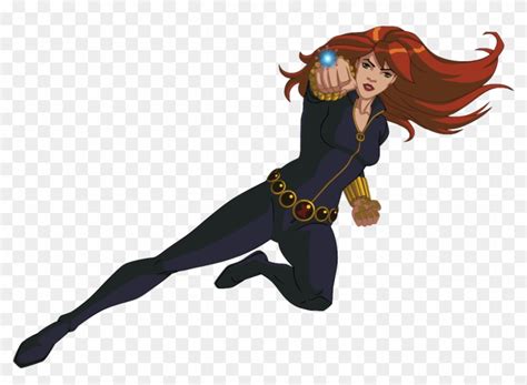 Black Widow Clipart Marvel Wiki Black Widow Marvel Cartoon Hd Png