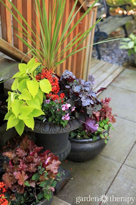 Made For The Shade Low Maintenance Fall Planters Bursting
