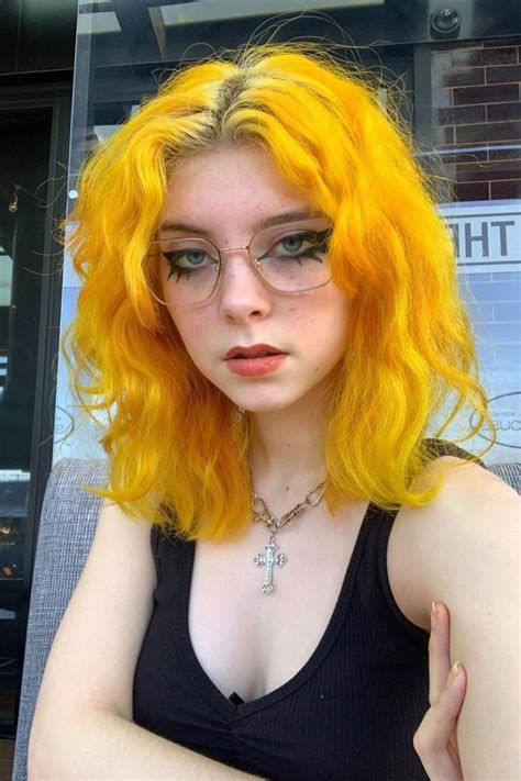 Yellow Hair ☀️ Arctic Fox Hair Color🌻 Yellow Hair Dyed Hair