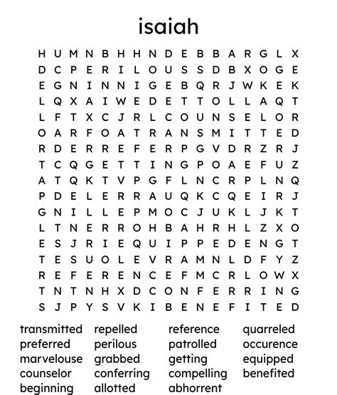 Lds Word Search Printable