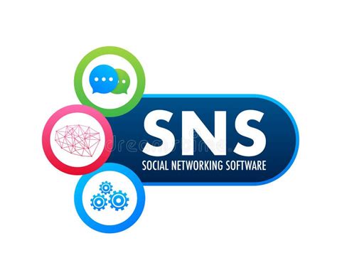 Sns Social Networking Software Social Network Communication Concept