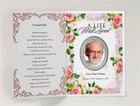 Pin By Obituary Programs On Obituary Programs Letter Size Funeral