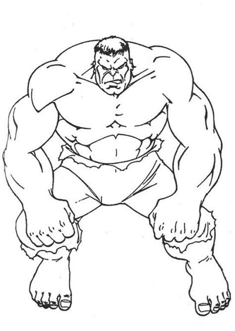 42 Sketsa Gambar Mewarnai Hulk Dunia Mewarnai