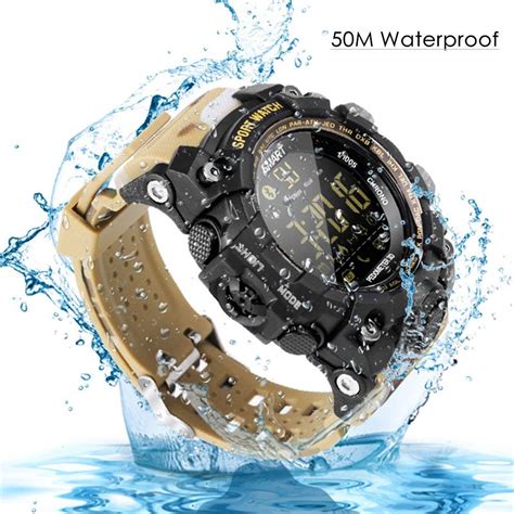 ex16s rugged outdoor sports smart watch with bluetooth activity tracker pedometer steps caloires