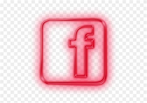 Neon Red Facebook Messenger Logo Kalam Njom