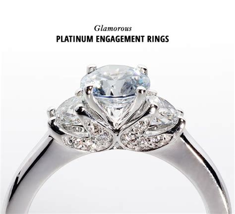 Glamorous Platinum Engagement Rings Green Wedding Shoes Weddings
