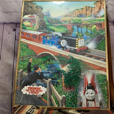 Thomas The Tank Engine And Friends Poster With All Aboard Characters On