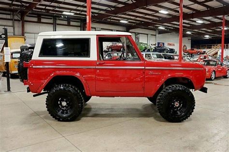 1970 Ford Bronco 62345 Miles Candy Apple Red Suv 302ci V8 Automatic