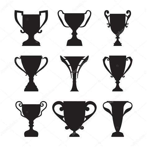 Winner Trophy Cup Silhouette — Stock Vector © Galastudio 77064881