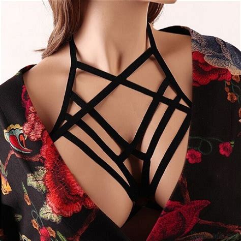 sexy criss cross bandage camisole bra push up bra underwear tops nipple women s lingerie