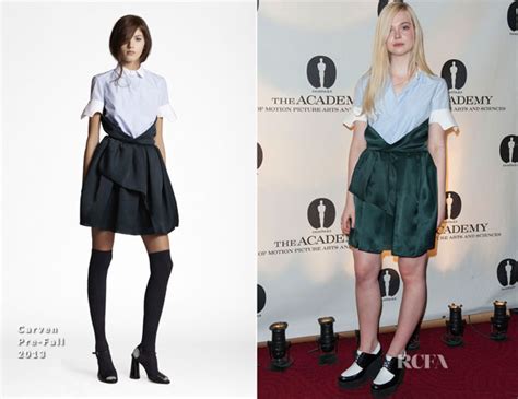 Elle Fanning In Carven The Academy Nicholl Fellowships In