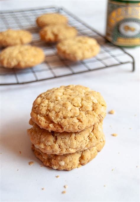 These Quick And Simple Oat Biscuits Are Made With Golden Syrup For A