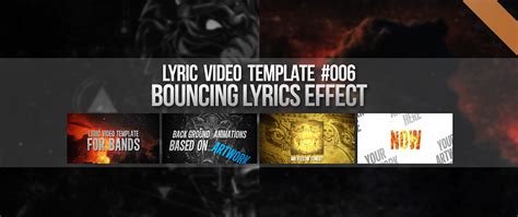 Lyrics Video Template #006 | Bounce Lyrics | Download After Effects