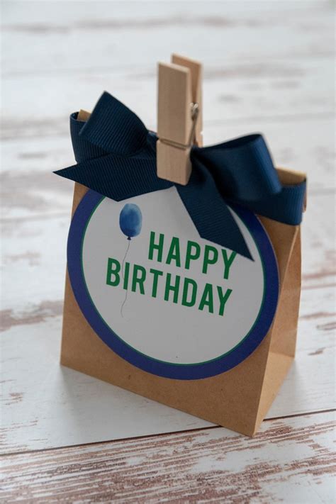 Free Printable Navy Happy Birthday Gift Tag