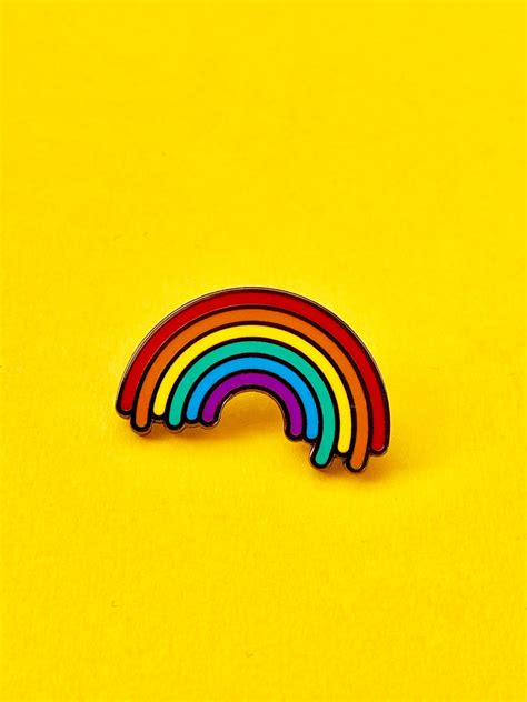 Pride Rainbow Hard Enamel Pin A Great Accessory For Your Etsy