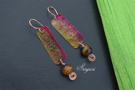 Textured Copper Jewellery Sayuri