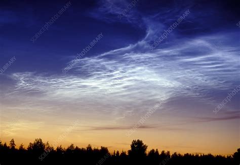 Noctilucent Cloud Stock Image C0038700 Science Photo Library