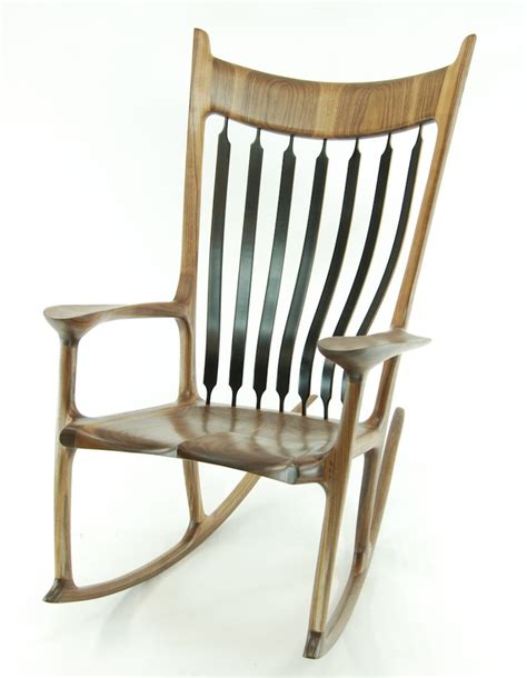 Rocking Chair Ebony And Walnut Finewoodworking