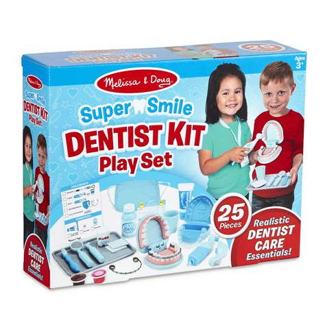 Buy Melissa And Doug Super Smile Dentist Kit With Pretend Play Set Of Teeth And Dental Accessories