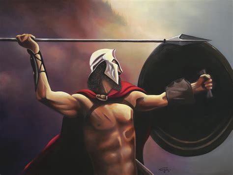 Spartan Warrior Painting By Geno Peoples Fine Art America