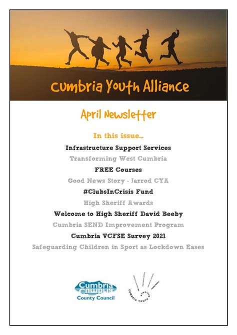 cumbria youth alliance april 2021 newsletter by cumbriayouthalliance issuu