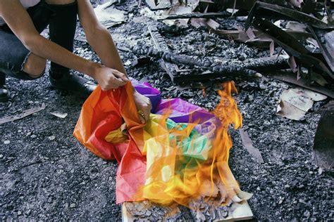 Couple S Pride Flag Set On Fire In Possible Hate Crime Caught On Camera