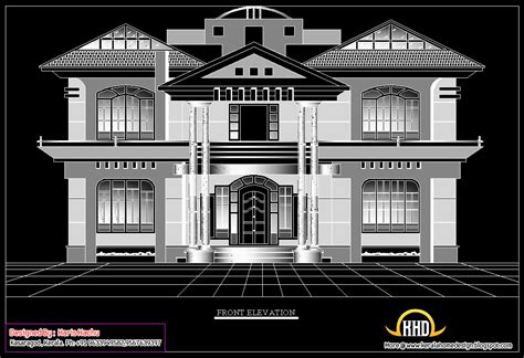 Double Story House Elevation Kerala Home Design And Floor Plans 9k