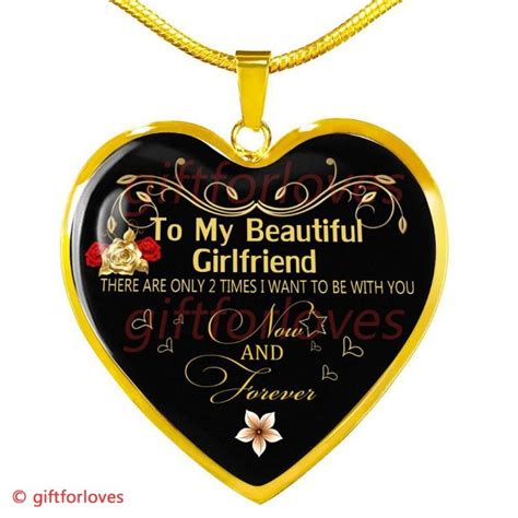 To My Beautiful Girlfriend Luxury Necklace Best T For Girlfriend