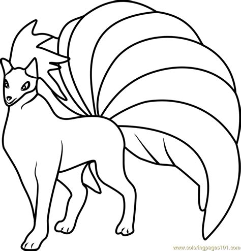 Ninetales Pokemon Go Coloring Page Free Pokémon Go Coloring Pages