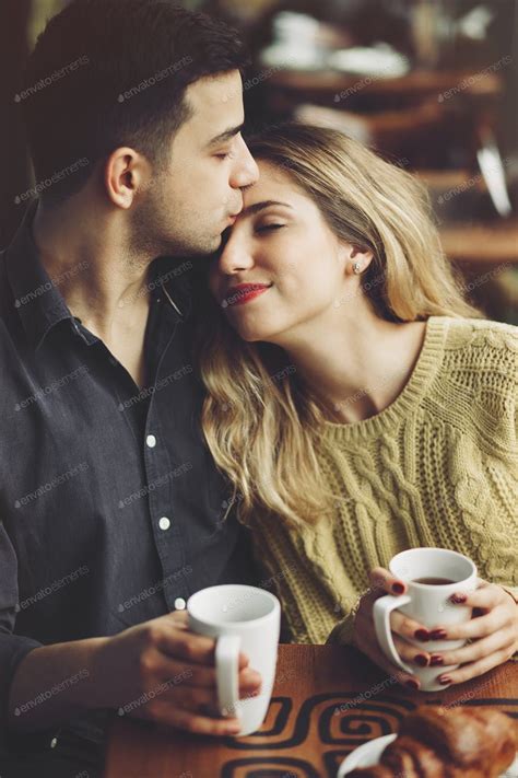 Couple In Love Drinking Coffee In Coffee Shop Photo By Arthurhidden On