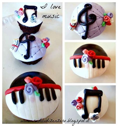 Musical Cupcakes Themed Cupcakes Cake Toppers Cake