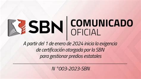 Comunicado Oficial Sbn Noticias Superintendencia Nacional De Bienes