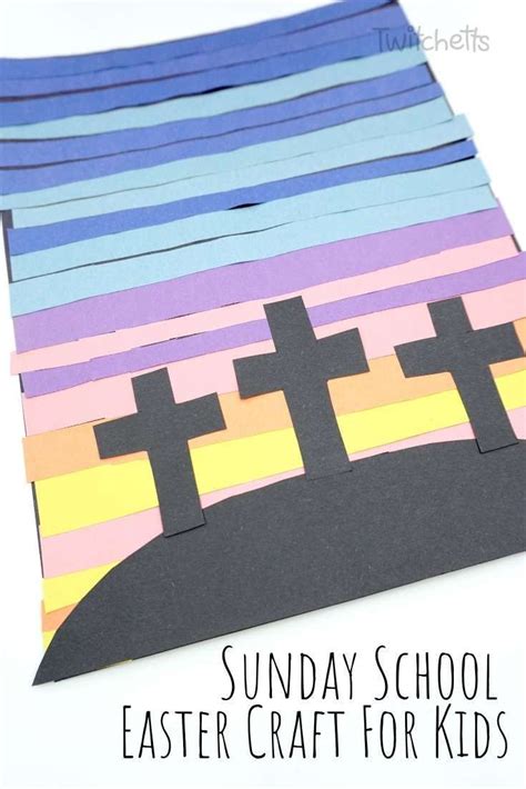An Easy Sunday School Easter Craft Of The 3 Crosses Sunday School
