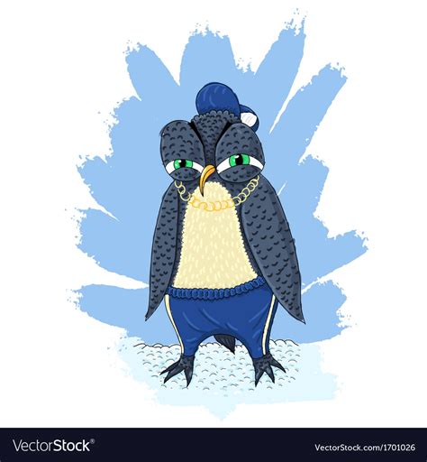 Angry Penguin Royalty Free Vector Image Vectorstock