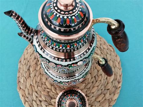 Authentic Copper Teapot Turkish Copper Teapot Handmade Style Etsy