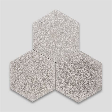 Gray Hex Terrazzo Tile Otto Tiles And Design Encaustic Moroccan And