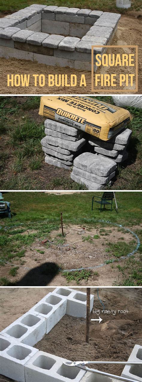 To build a backyard fire pit with bricks, start by digging a circular hole that's 4 feet in diameter and 12 inches deep. 27 Best DIY Firepit Ideas and Designs for 2017
