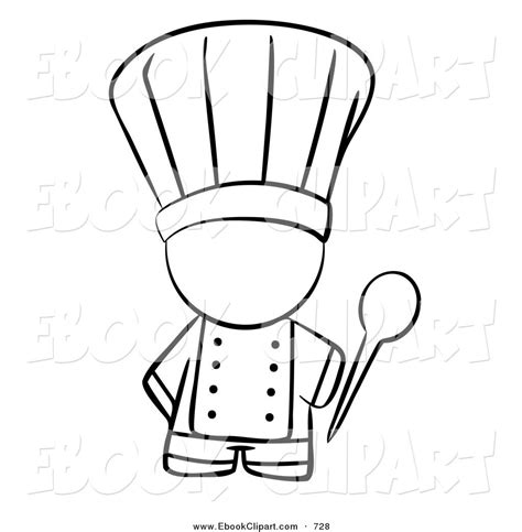 Sketch of green watercolor chef hat, at transparent effect background. Images For > Cooking Clipart Black And White | Cooking clipart, Outline art