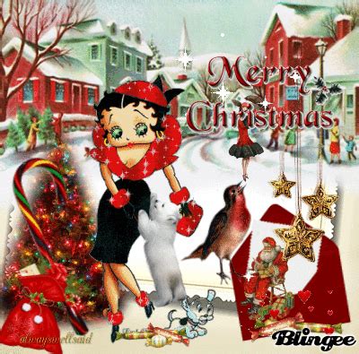 Betty Boop Christmas Card Picture Blingee Com