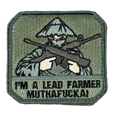 Patch Airsoft Lead Farmer Noir