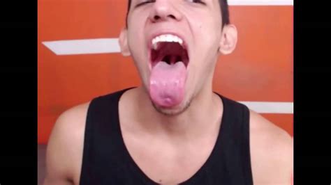 Hot Guy Showing Off His Long Sexy Tongue And Uvula Youtube