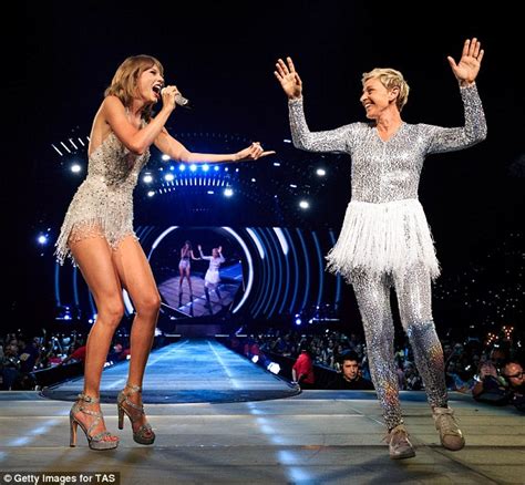 taylor swift wears leather bodysuit on her 1989 world tour in la daily mail online