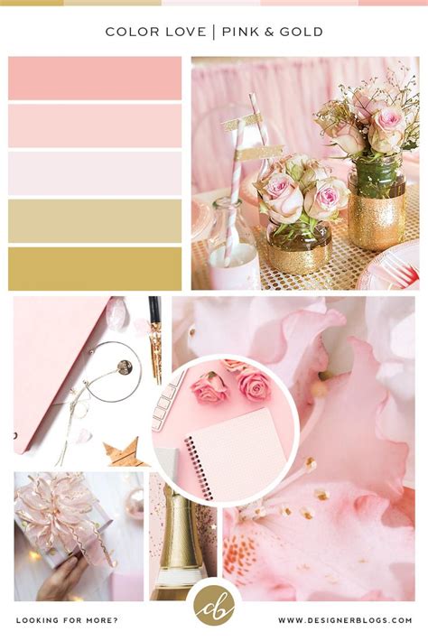 Pink Gold Color Palette And Inspirations DesignerBlogs Com Color Palette Pink Gold Color