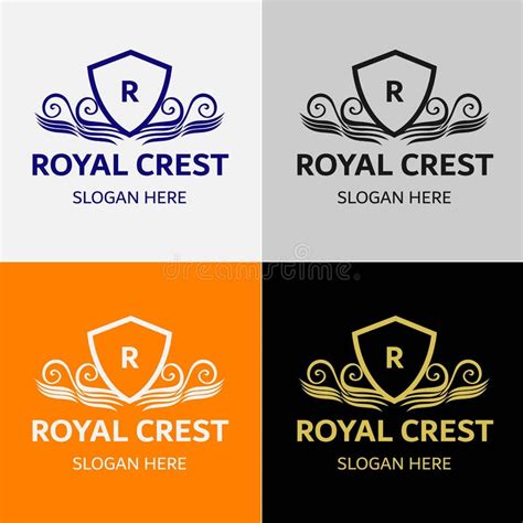 Royal Crest Logo Template Stock Vector Illustration Of Banner 98285817