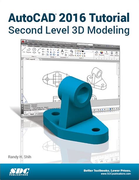 Autocad 2016 Tutorial Second Level 3d Modeling Book Isbn 978 1 58503