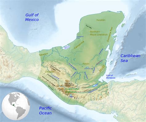 Ubicacion De Los Mayas En El Mapa Atra