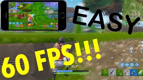 How To Get 60 Fps In Fortnite Mobile Youtube