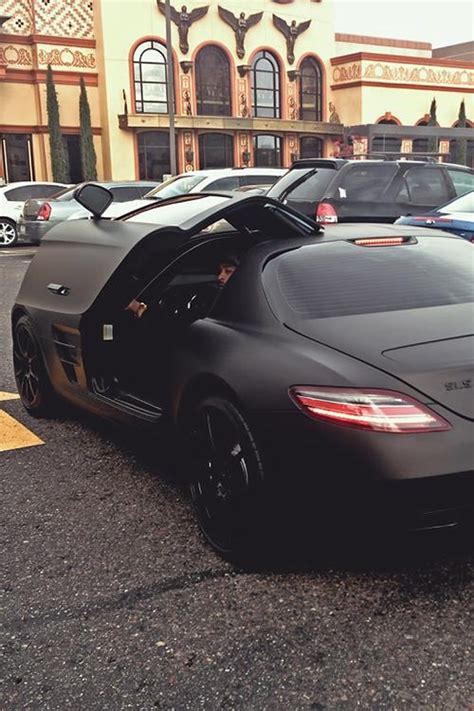 Mercedes Sls Amg Matte Black Automobiles Pinterest